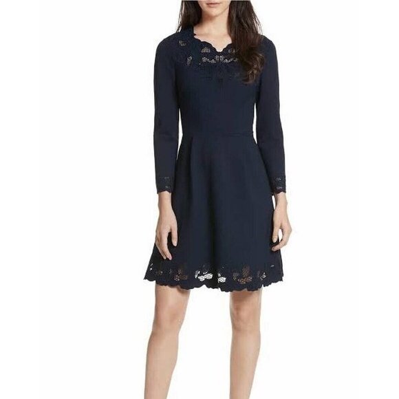 NWOT Ted Baker London Emey Embroidered Dress - Picture 1 of 11